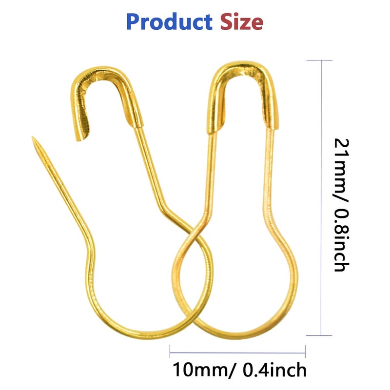 Renashed 1000pcs 0.85 Inch Clothing Tag Pins Bulb Pin Metal Gourd Pin DIY Home Accessories Safety Pins Bulb Pin - Image 2